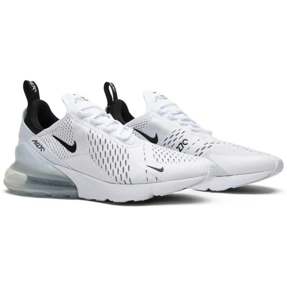Nike Air Max 270 Mens Size 13 White Black Running Shoes Sneakers AH8050-100 NEW